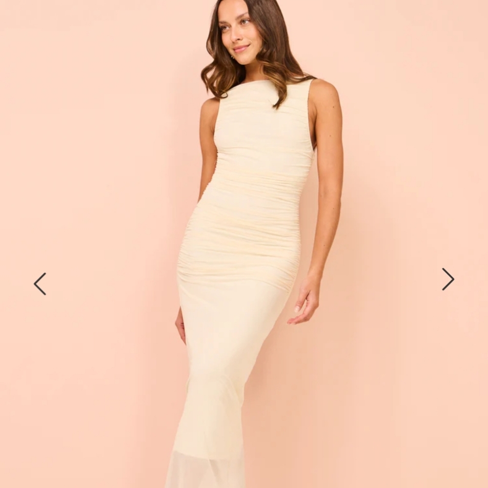 Butter Yellow Grad Or Bridal Dress - NWOT‎ Significant Other Midi Dress